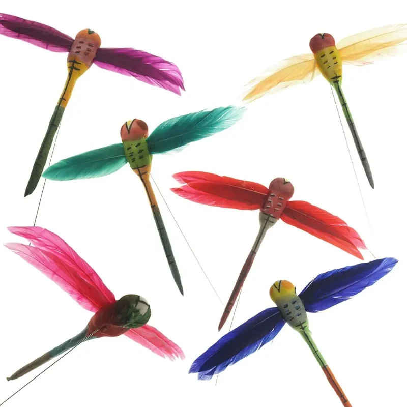 mini dragonfly picks 8 inch 12 pack bright decor