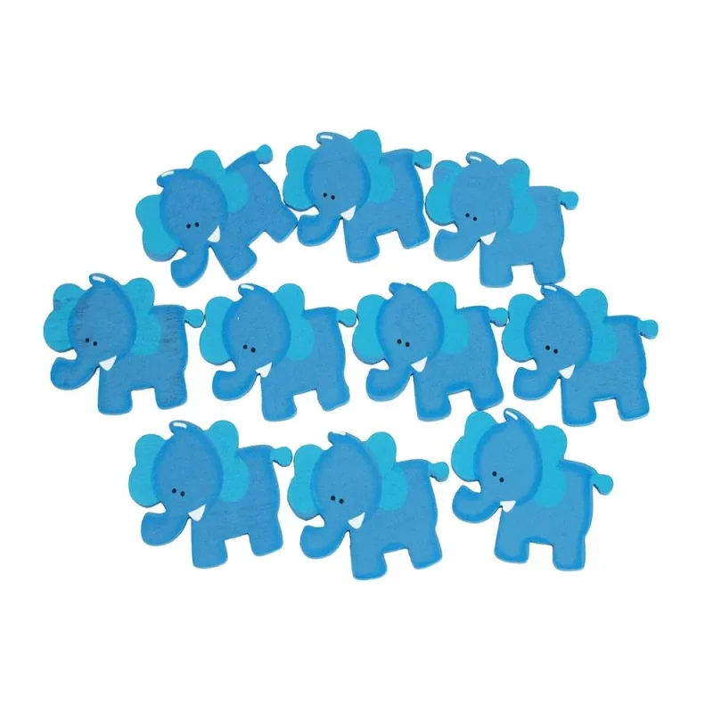 mini elephant wooden baby favors 1 1 4 inch