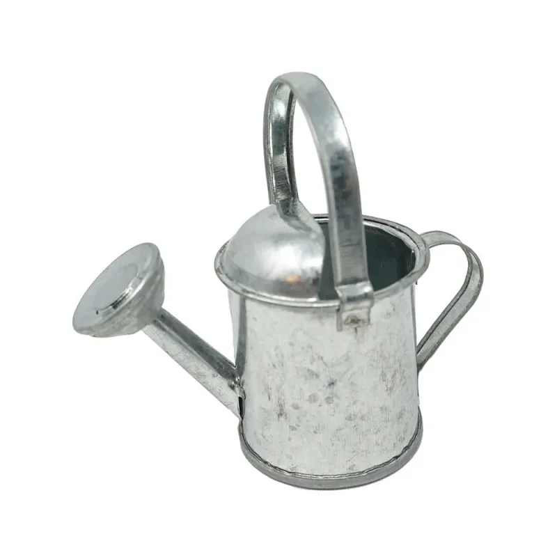 mini galvanized metal watering can 3 5 inch durable handle