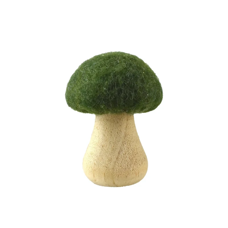 mini green mushroom decor 3 1 4 inch