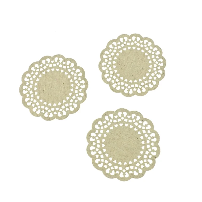 mini heart doilies 4 1 16 craft canvas 6 pack