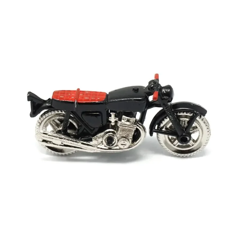 mini metal motorcycle figurine black 2 375 inch