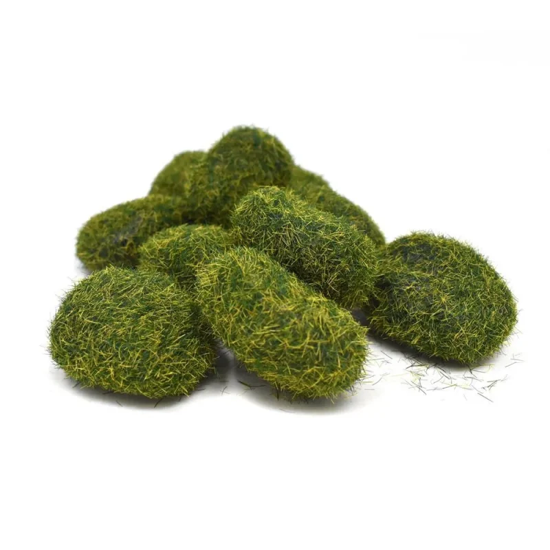 mini moss green stones 1 75 inch 10 pack