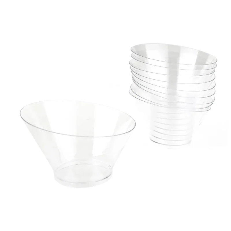 mini oblique dessert bowls 3 75 inches 10 pack