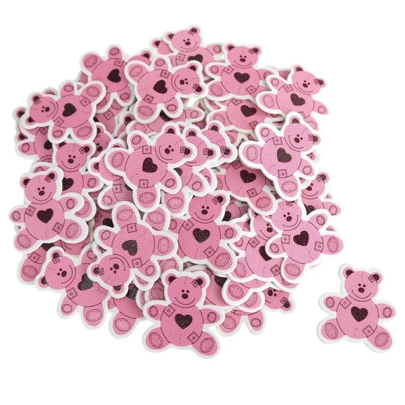 mini pink teddy bear baby favors 100 count 1 5 inch