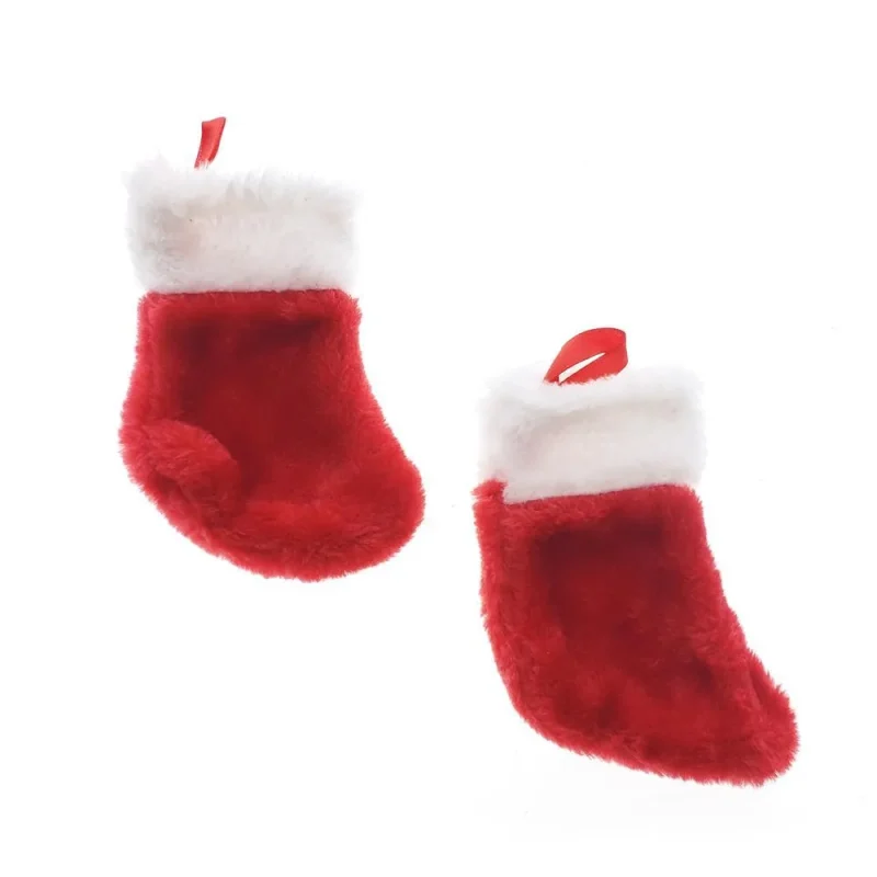 mini plush christmas stockings 2 pack 5 5