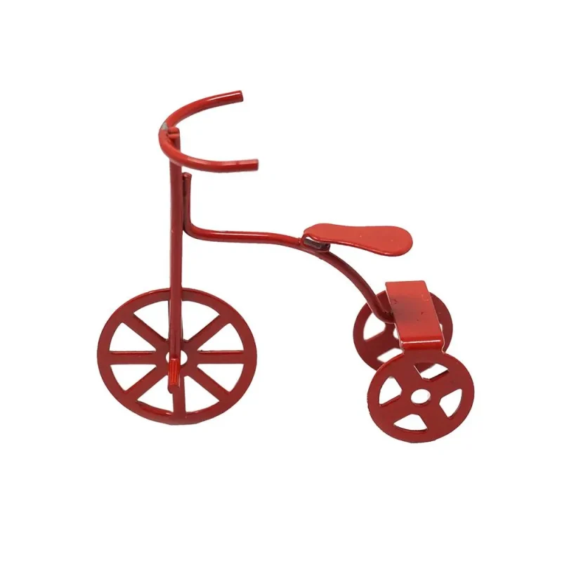 mini red tricycle figurine 1 7 8 inch