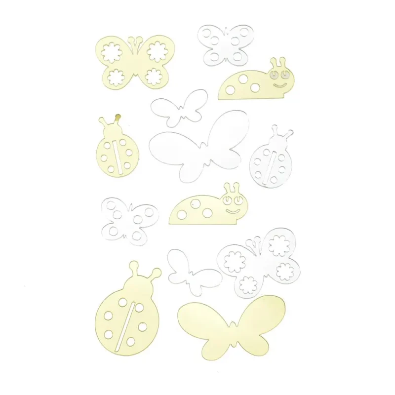 mini reflective critters stickers 13 pack