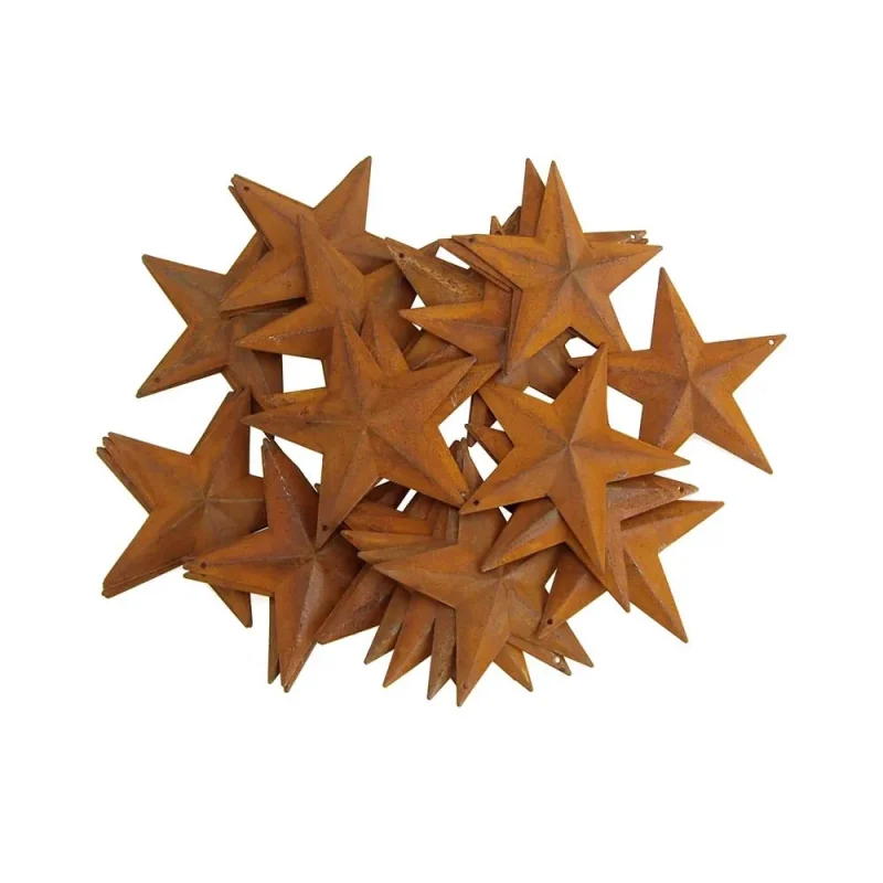 mini rustic metal star christmas decor 3 1 2 50 pack