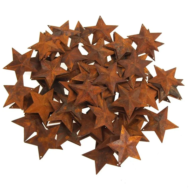 mini rustic metal stars christmas decor 2 x 100pcs