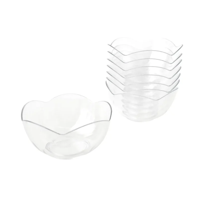 mini scalloped dessert bowls 3 5 inch 10 pack