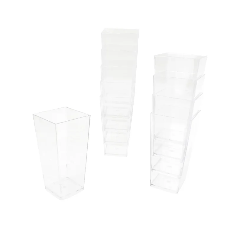 mini square dessert containers 1 5 inch 10 pack