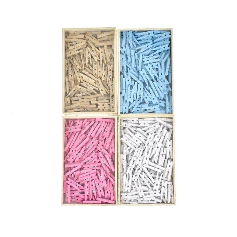 mini wooden clothespins 144 pack 1 inch