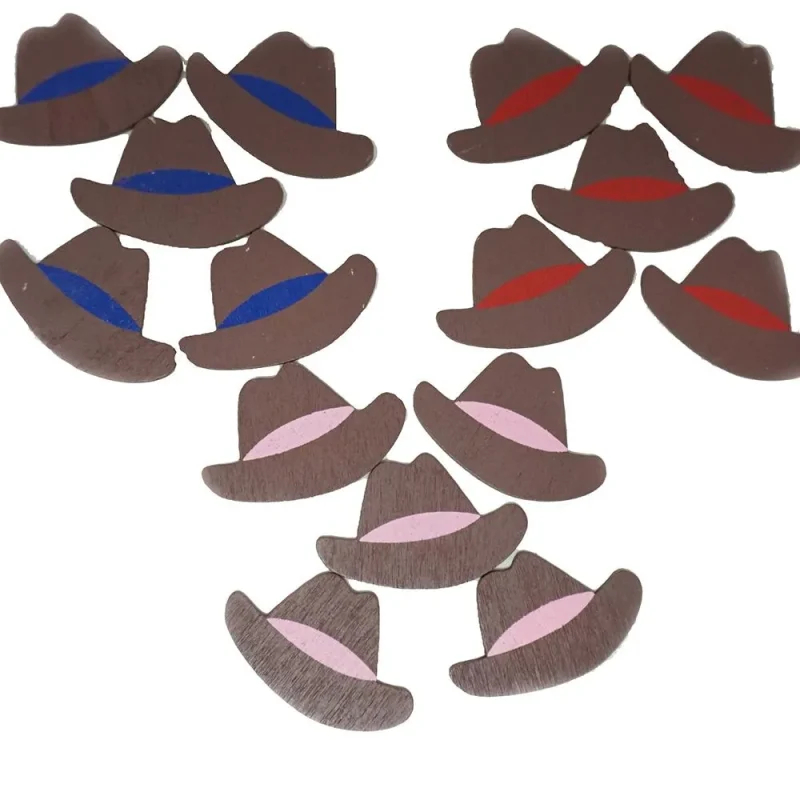 mini wooden cowboy hats 1 5 inch 100 pack