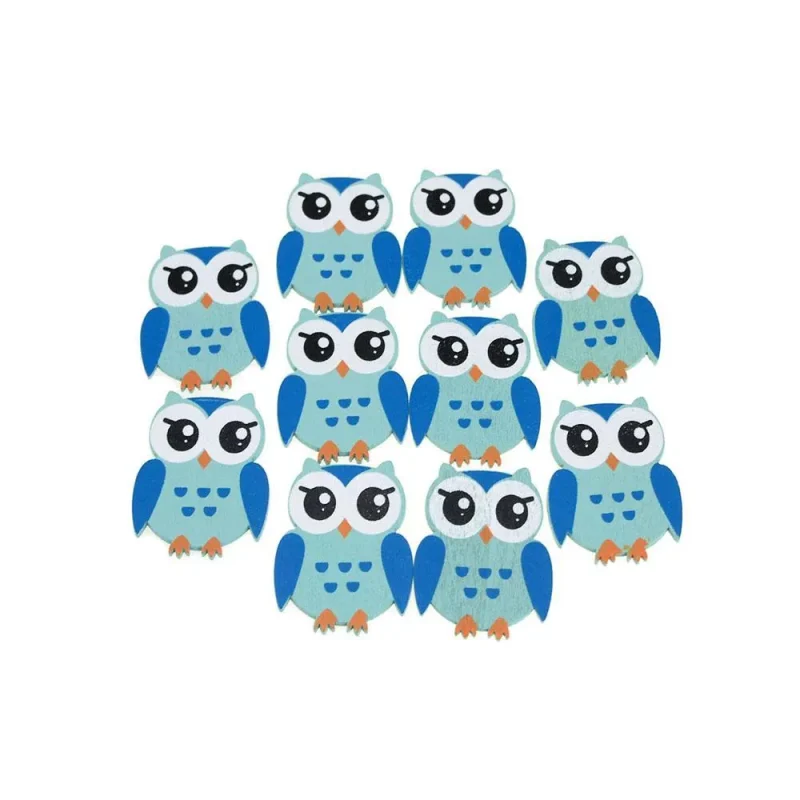 mini wooden owl favors 1 1 4 inch baby shower gifts