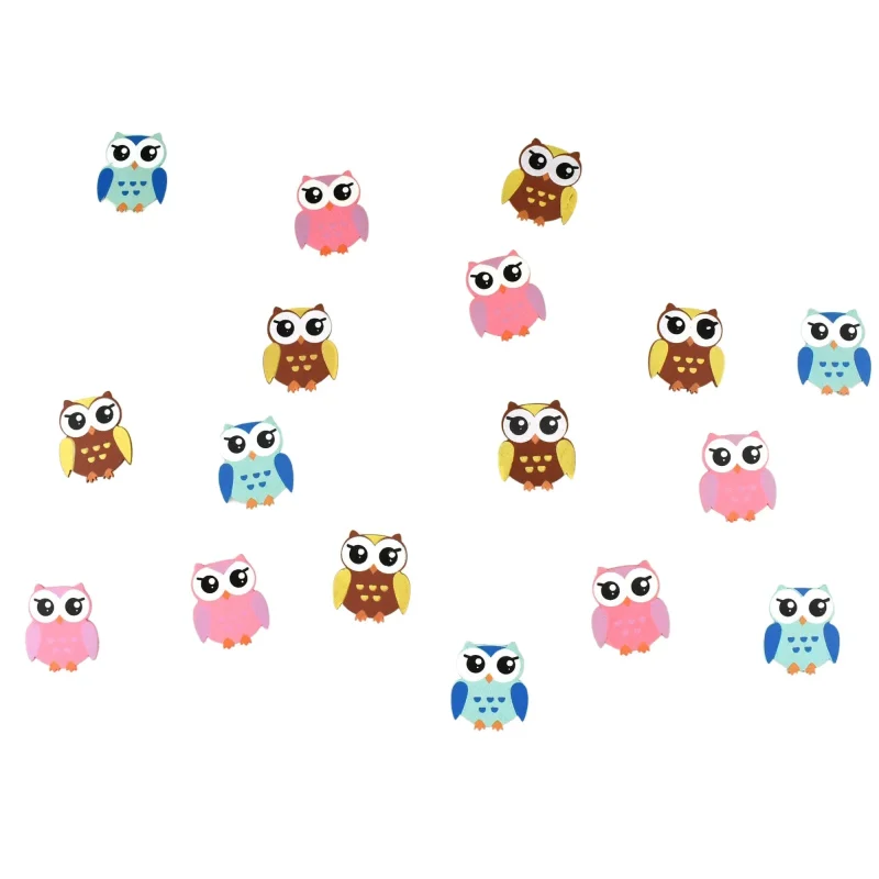 mini wooden owl party favors 12 pack 1 7 8 inch