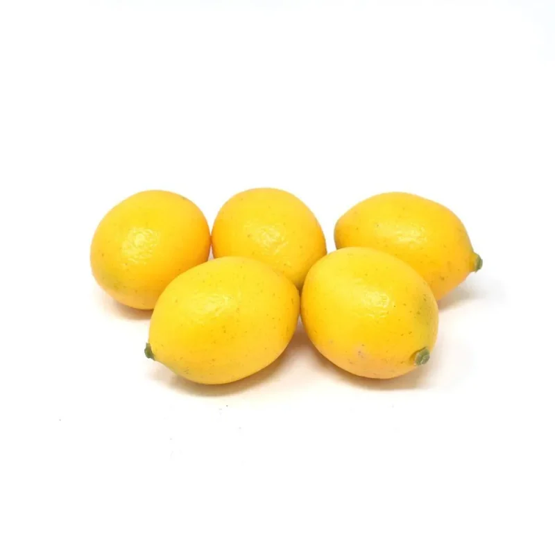 mini yellow faux lemons 12 pack 2 25 inch realistic home d cor