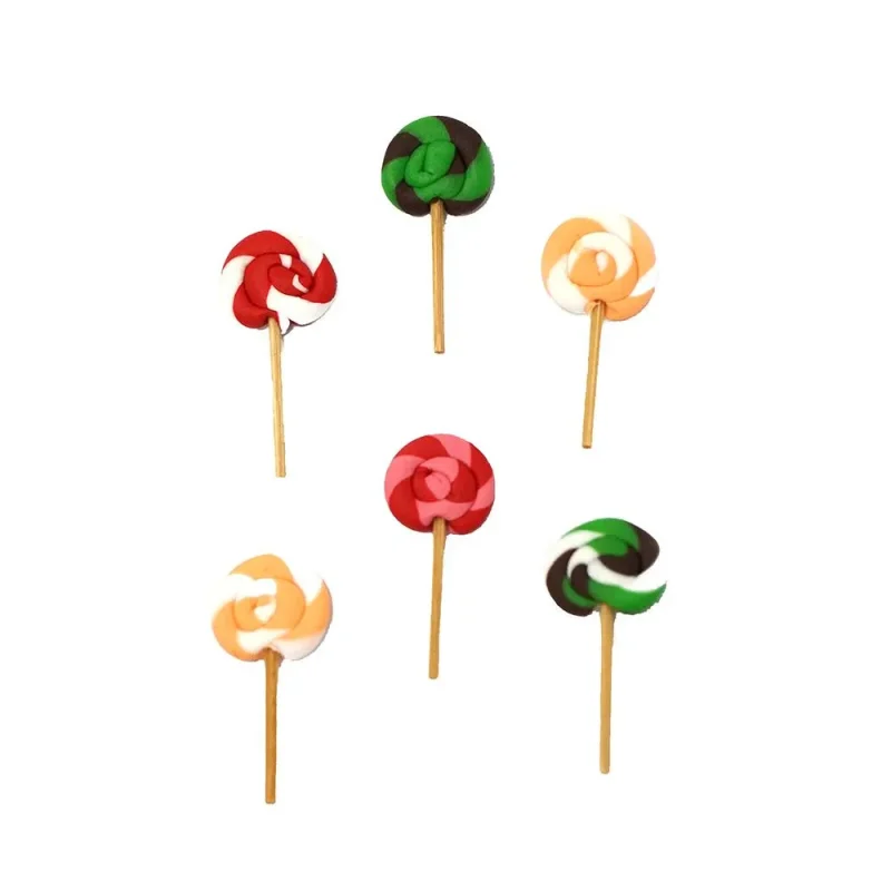 miniature 3 4 inch twist lollipops 6 pack