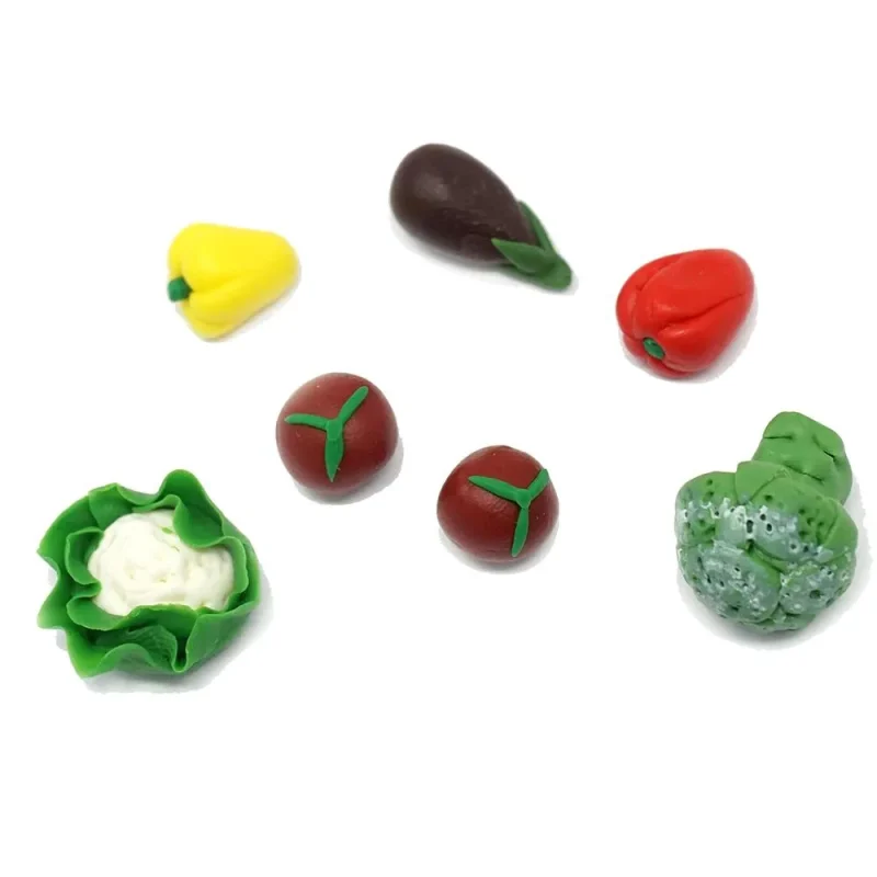 miniature fake vegetable set 7 piece