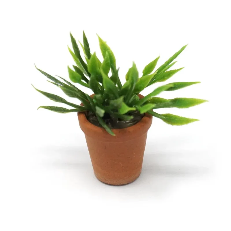 miniature green house plant figurine 1 5 inch