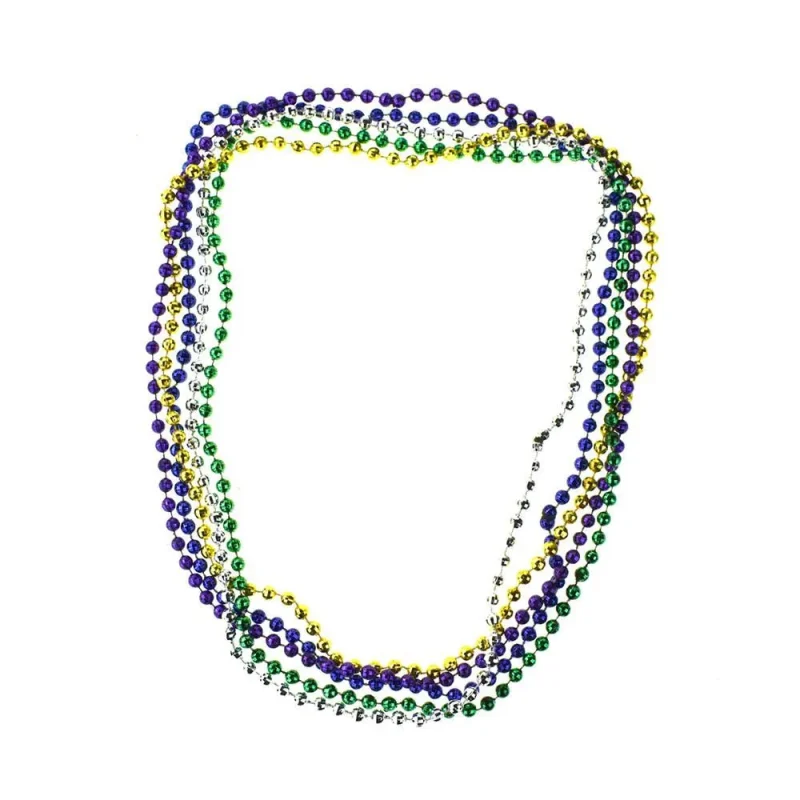 multi color faceted bead necklace set 15 5 inches 5 piece