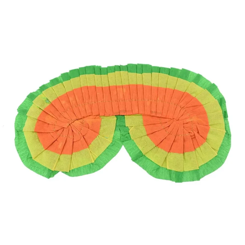 multicolor tissue pi ata blindfold 7 5 inch for family fun