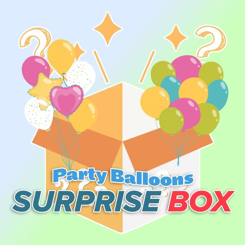 mystery party balloon box assorted surprise