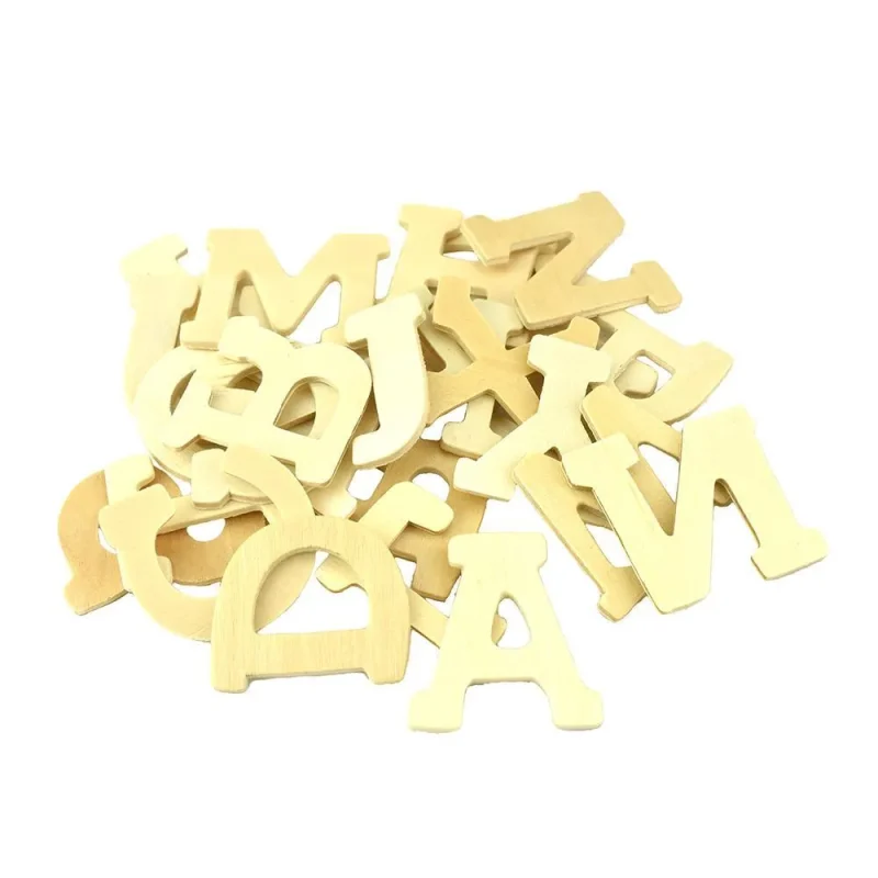 natural 1 5 inch wooden letters 26 piece set