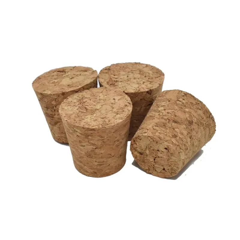 natural 7 8 tapered cork stoppers 4 pack