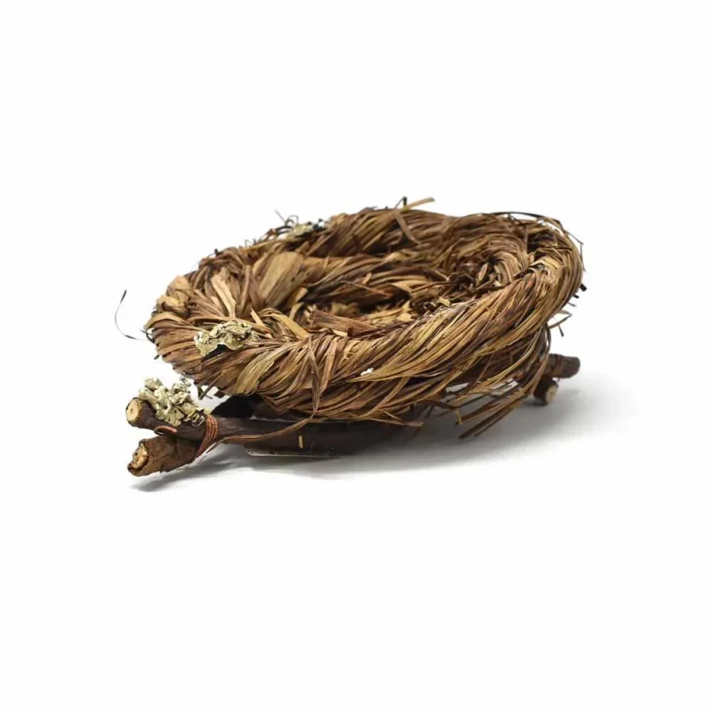 natural bird s nest with twig base 5 inch