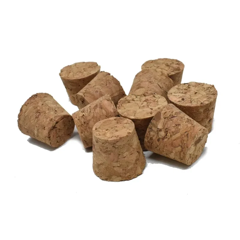 natural tapered cork stoppers 1 2 inch 10 pack