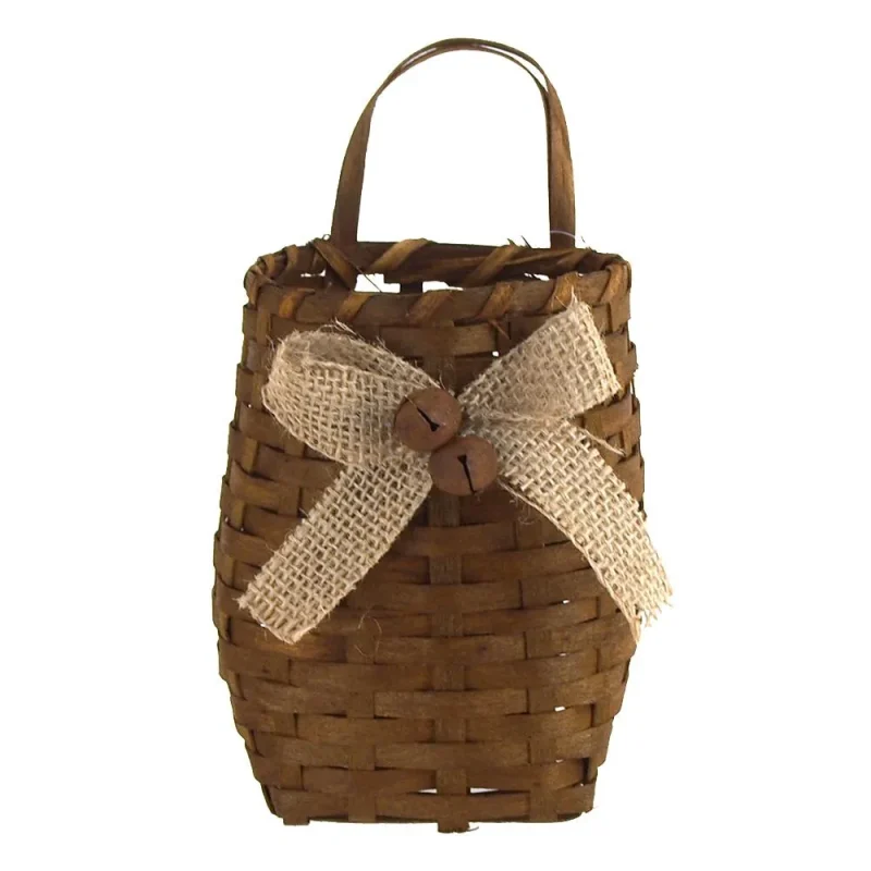 natural wicker burlap straw pouch 5 5 inch