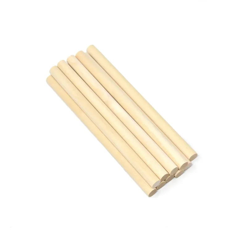 natural wood dowels 6 inch 10 pack