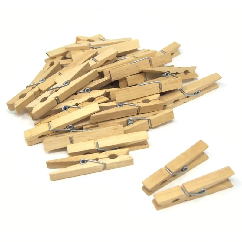 natural wooden clothespins 36 pack 3 inch decorative