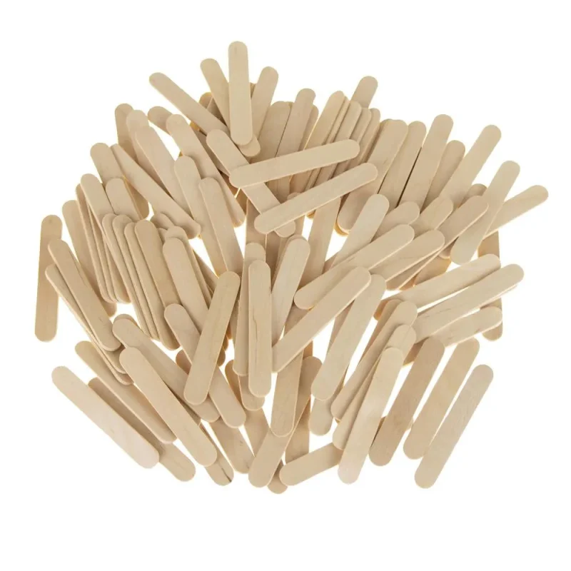 natural wooden craft sticks 2 5 inch 120 pack