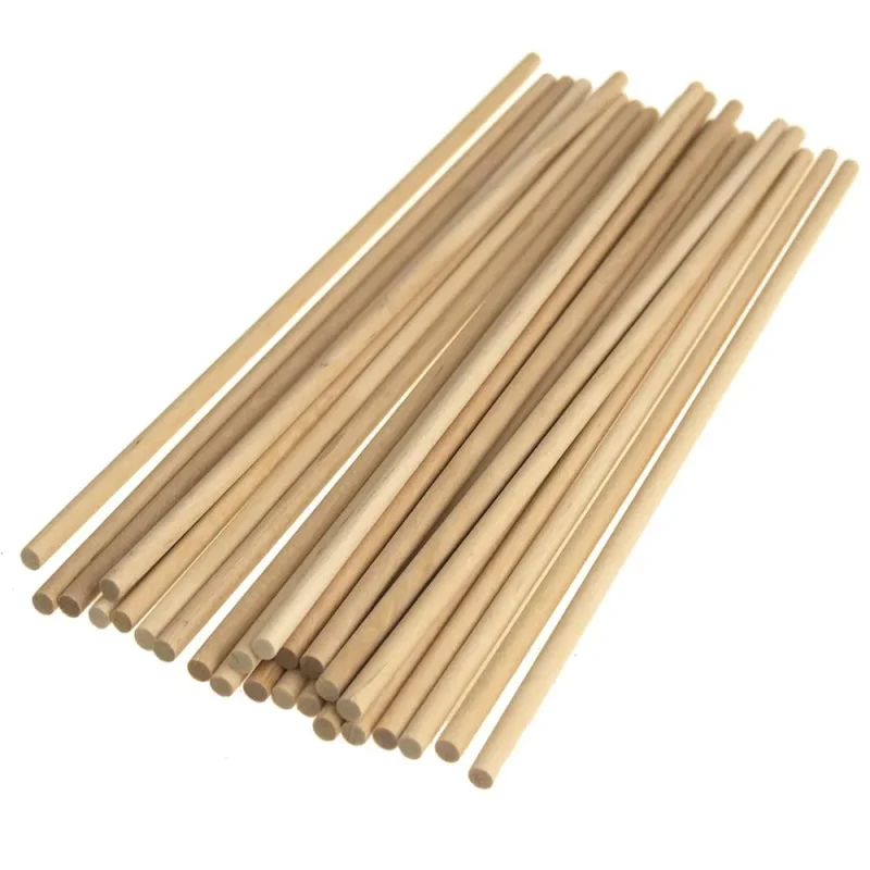 natural wooden dowel sticks 10 inch 25 pack for crafts