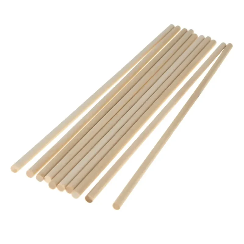 natural wooden dowel sticks 12 inches 10 pack