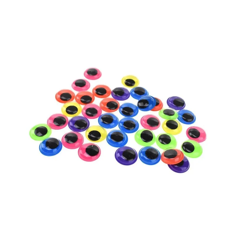 neon glow in dark eye stickers 3 8 inch 160 pack