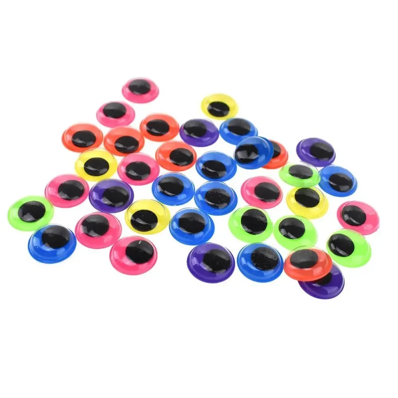 neon glow in the dark eye stickers 3 4 inch 50 pack