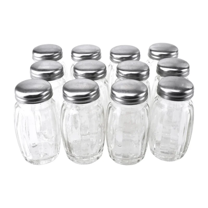 octagon glass jars 2 3 4 inch 12 pack