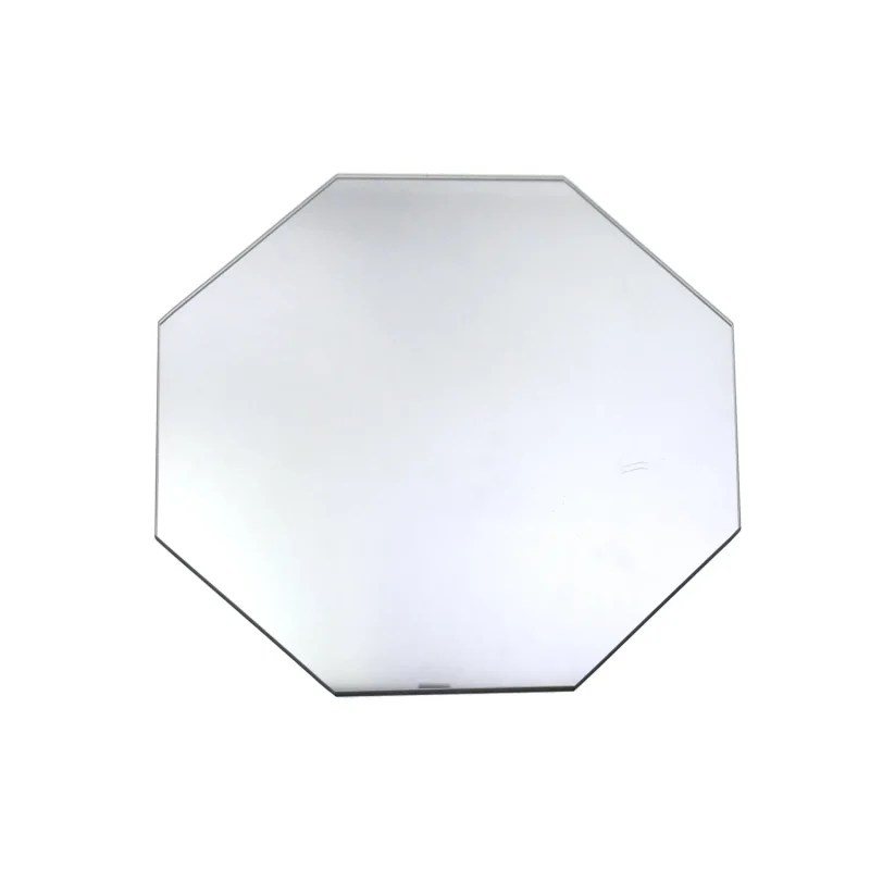 octagonal clear glass mirror centerpiece 7 3 4 inch