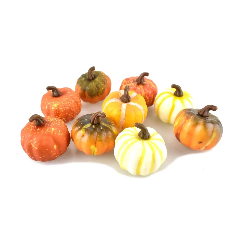 orange mesh pumpkin bags 1 5 inch 9 pack