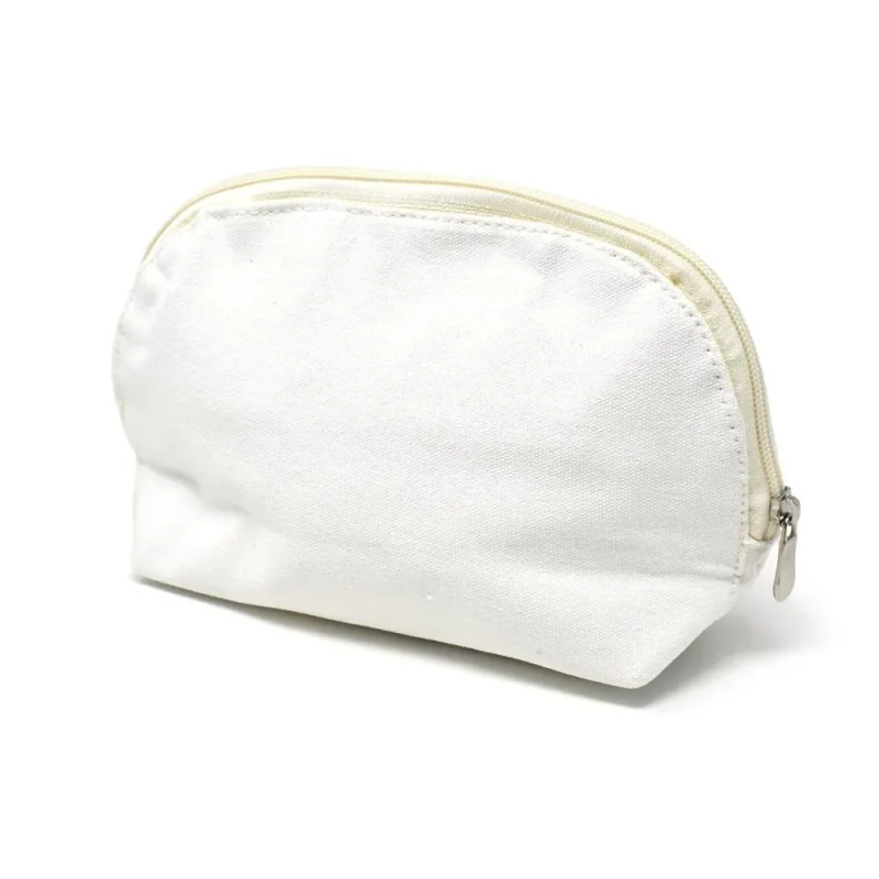 oval cotton muslin makeup bag 5 5 inch