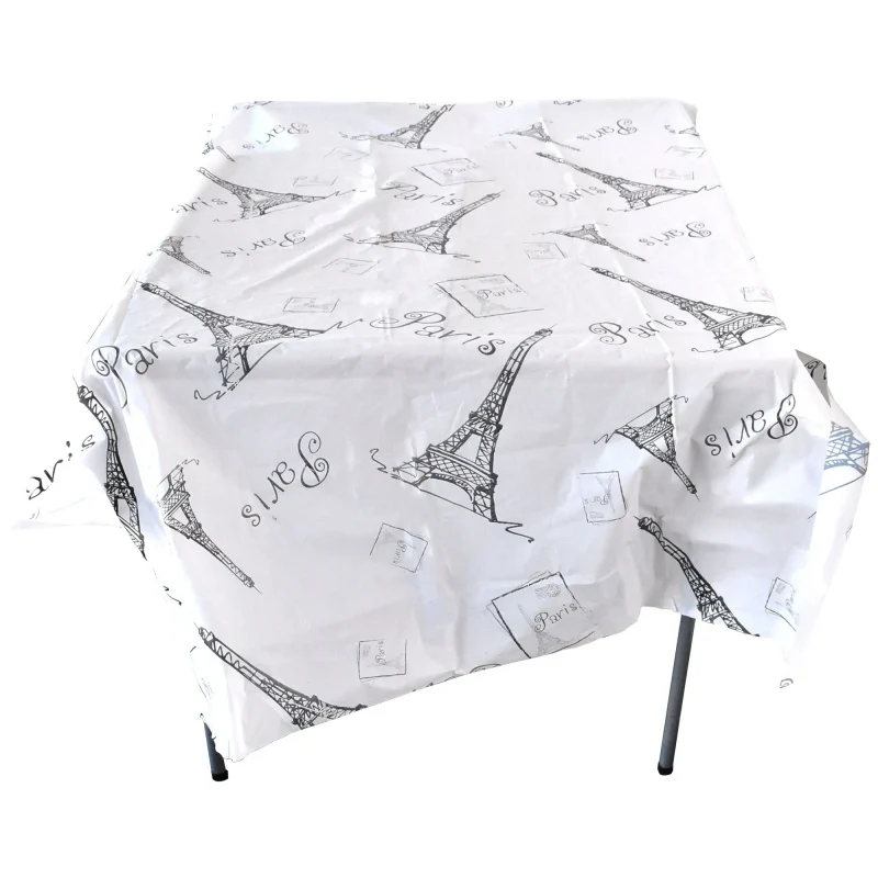 paris eiffel tower party table cover 108 x 54