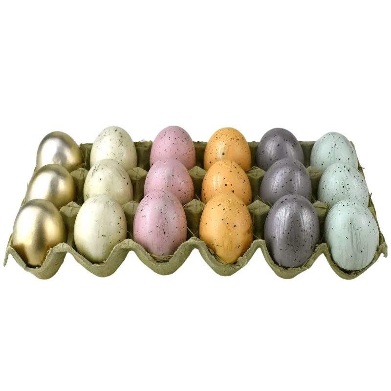 pastel easter eggs set 12 inch 18 piece collection