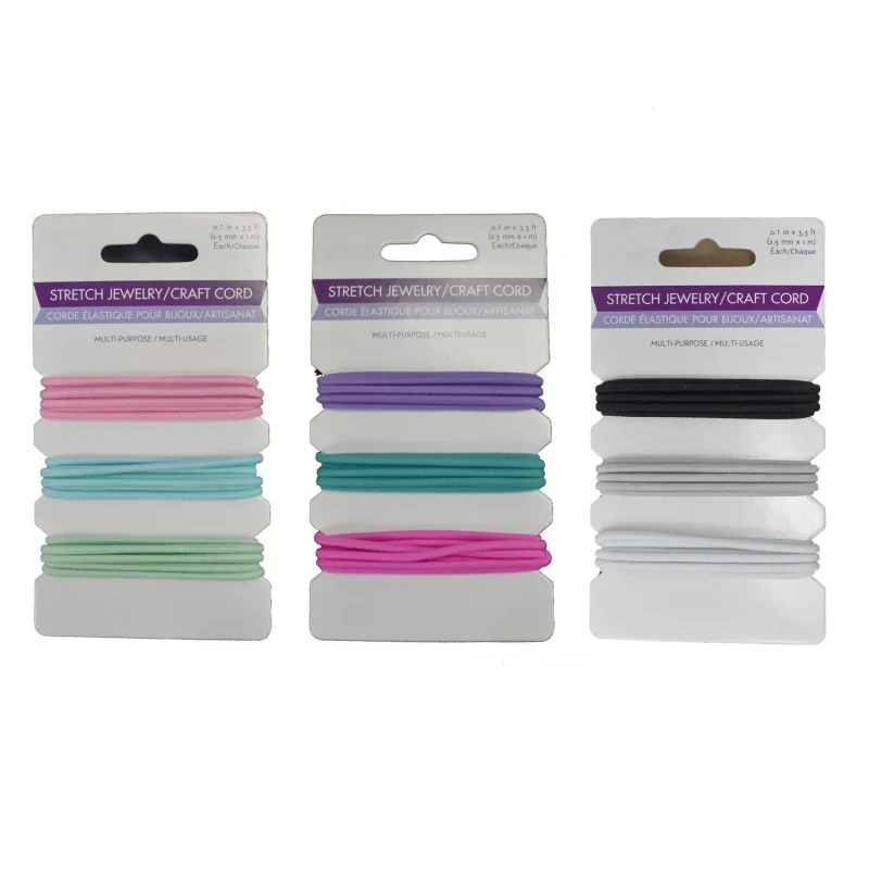 pastel jewelry craft cord set 1 16 inch 3 pack stretchy