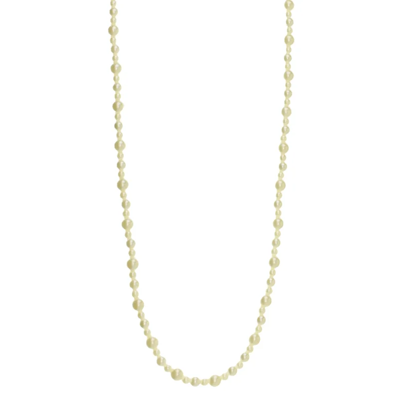 pearl bead necklace 34 5 inch plastic strand