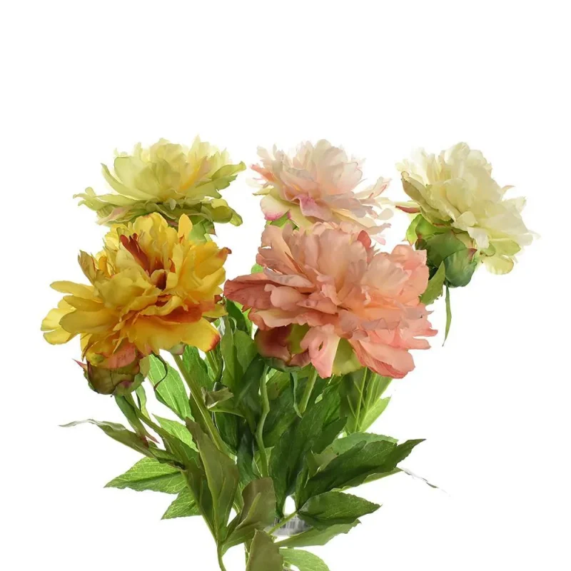 peony flower spray 28 artificial floral arrangement