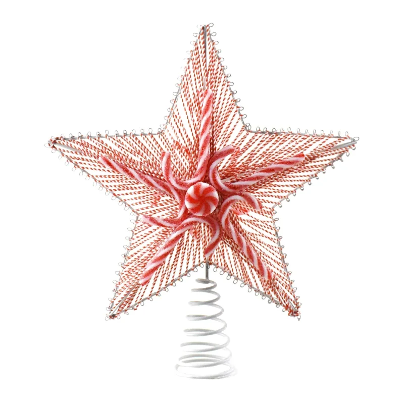 peppermint star tree topper 11 christmas decor