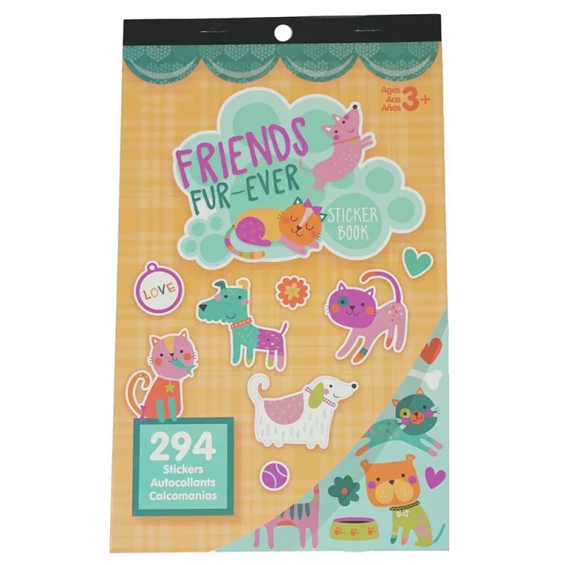 pet friends craft sticker assortment 294 piece book